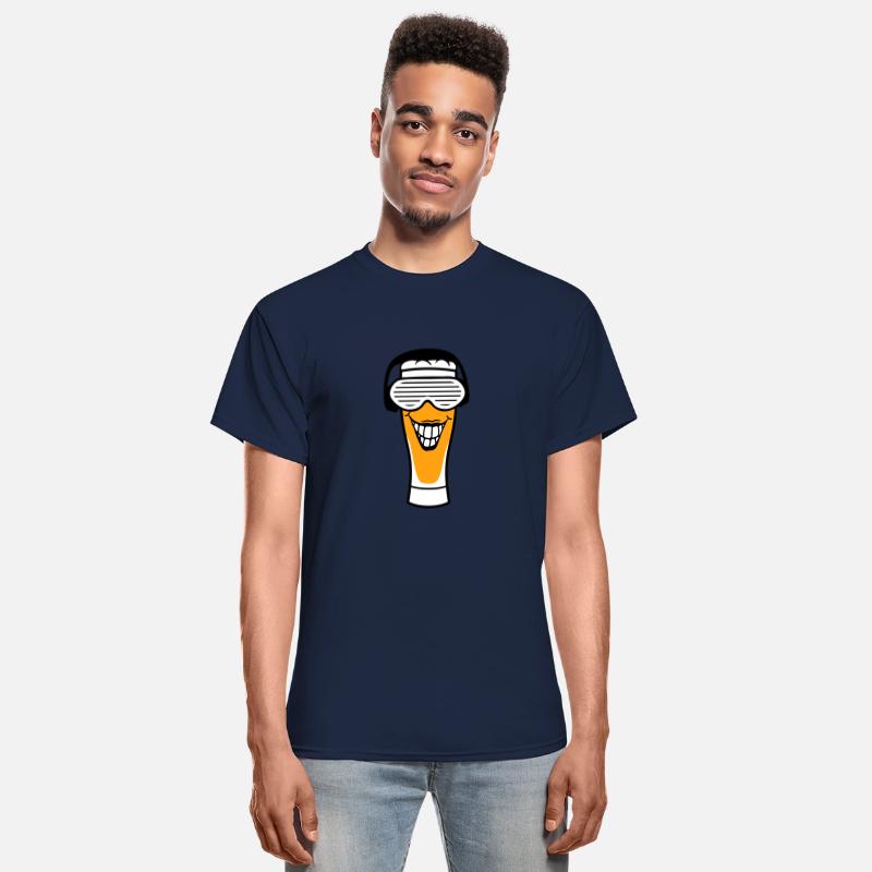 Funny Alcohol Beer Glass Face Smiling Music Party