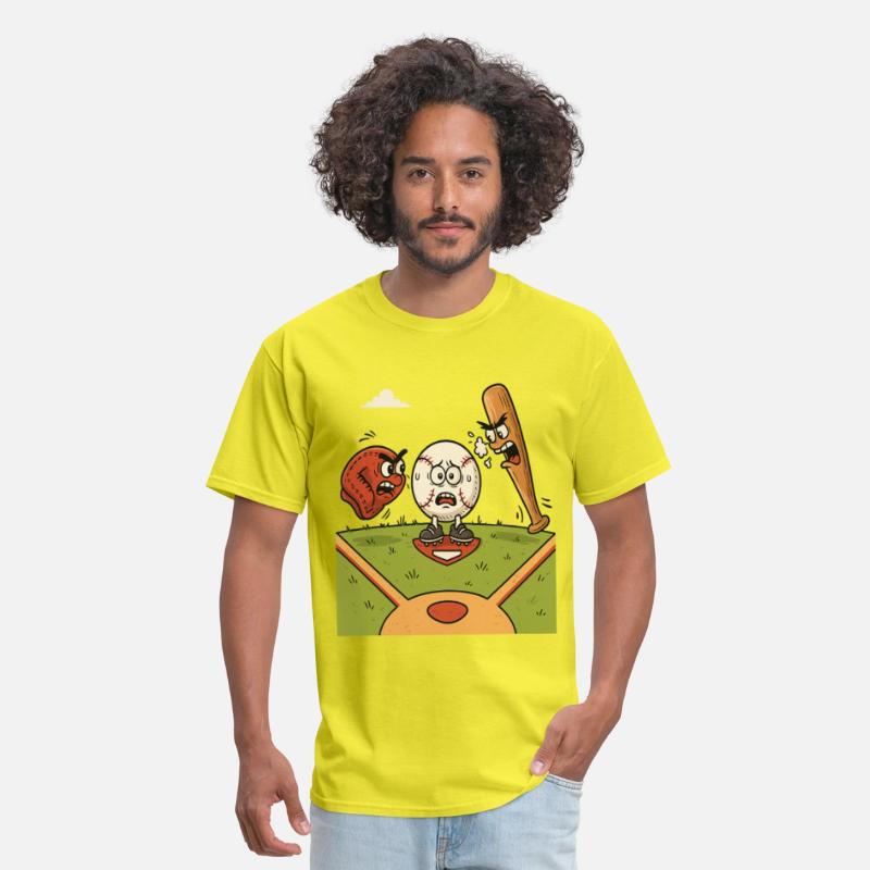 Funny Baseball Cartoon T shirt