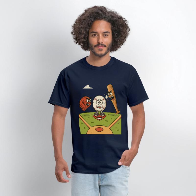 Funny Baseball Cartoon T shirt