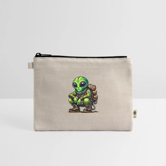 Funny cartoon Chill Alien in Space Suit