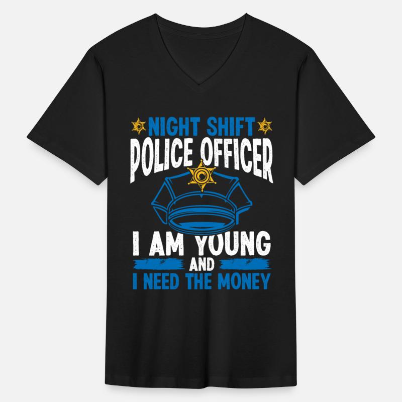 Funny Policeman Humor Night Shift Police Officer