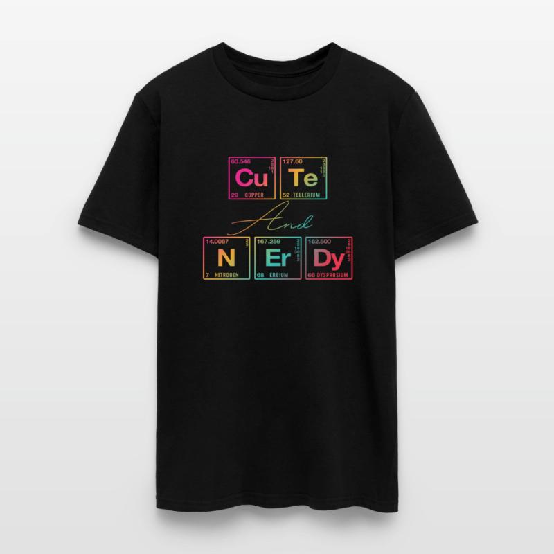 Funny saying for scientists & nerds: cute & nerdy