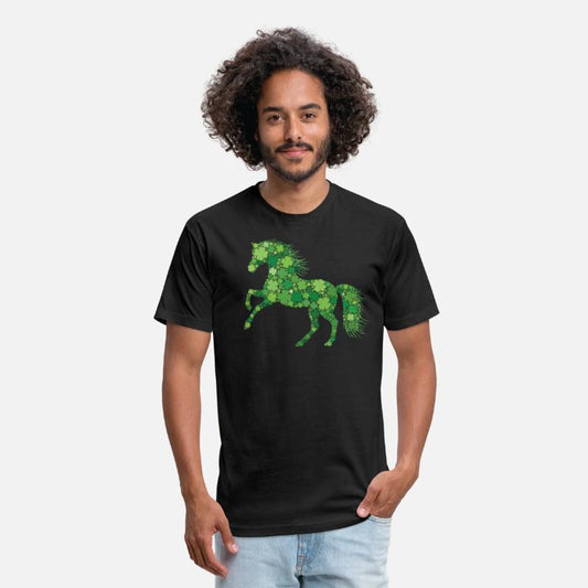Funny Shamrock Horse Irish Leaf Horses St. Patrick