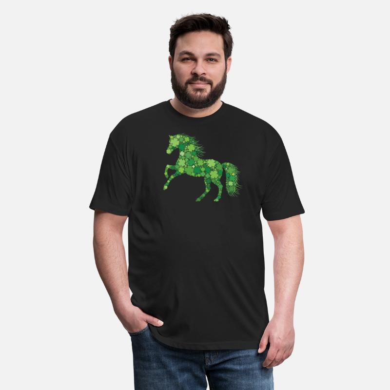 Funny Shamrock Horse Irish Leaf Horses St. Patrick
