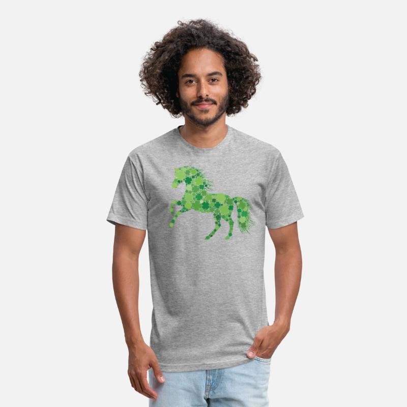 Funny Shamrock Horse Irish Leaf Horses St. Patrick