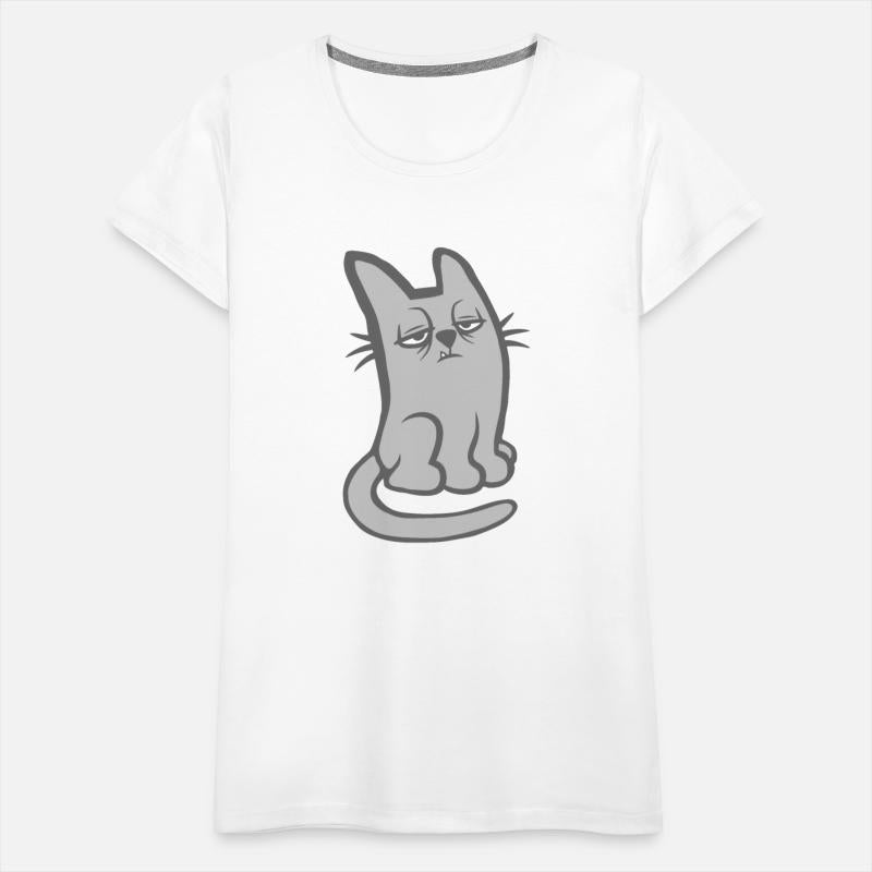 Funny Tired Cat Don't Like Mornings Grumpy Morning