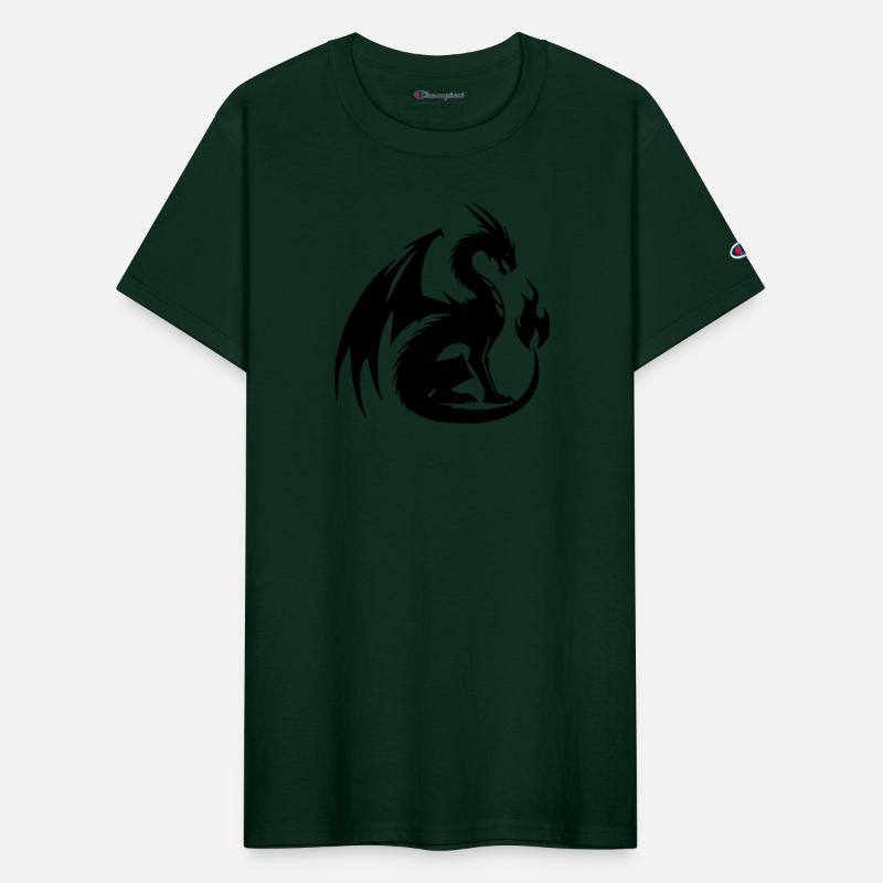 Furious Dragon With Huge Wings And Flame