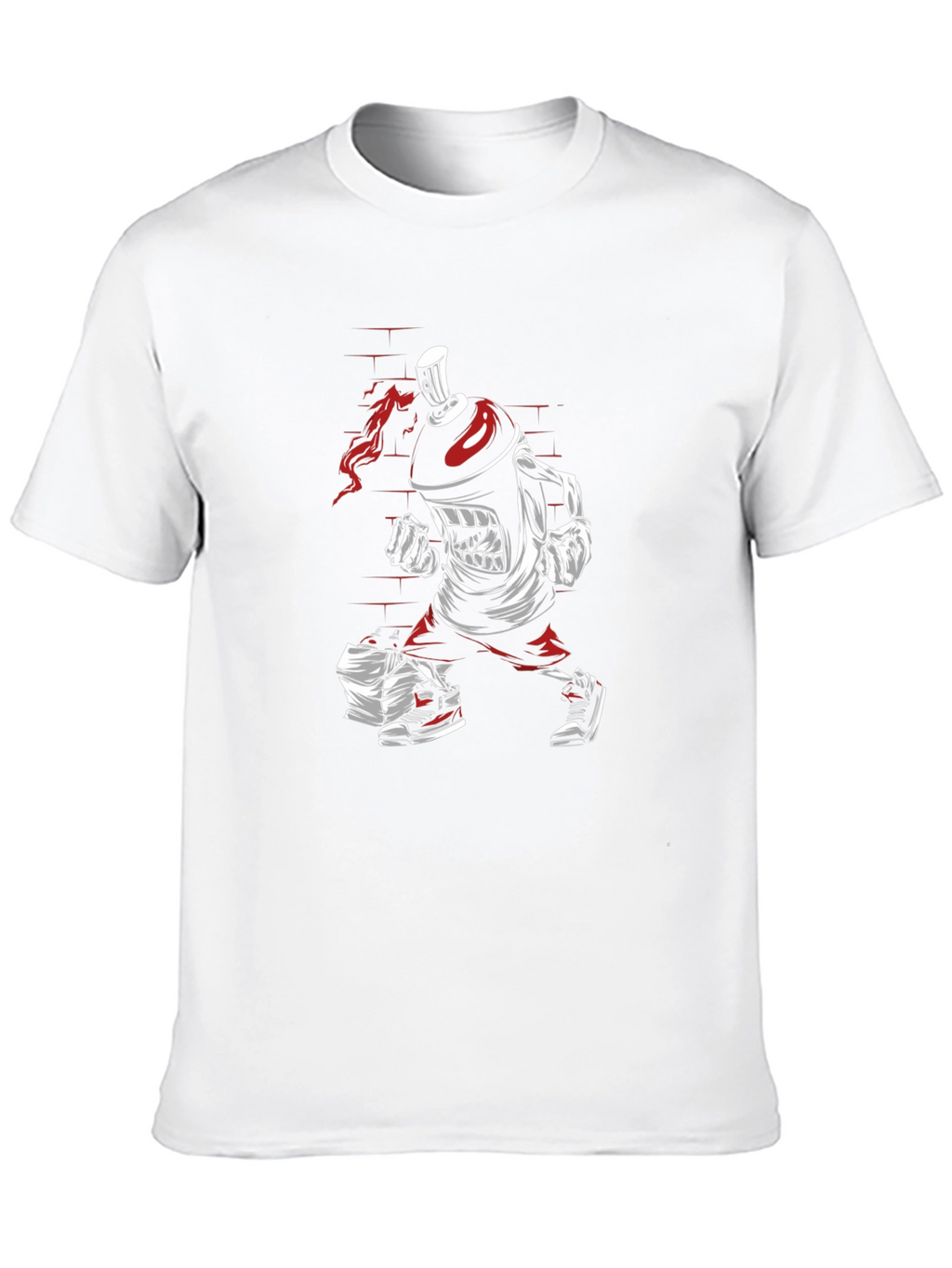 Graffiti Spray Can Graphic Tee - Urban Style Shirt