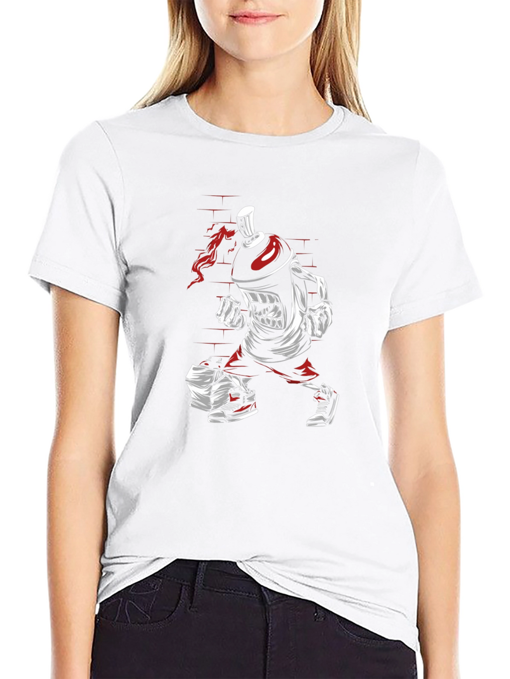 Graffiti Spray Can Graphic Tee - Urban Style Shirt