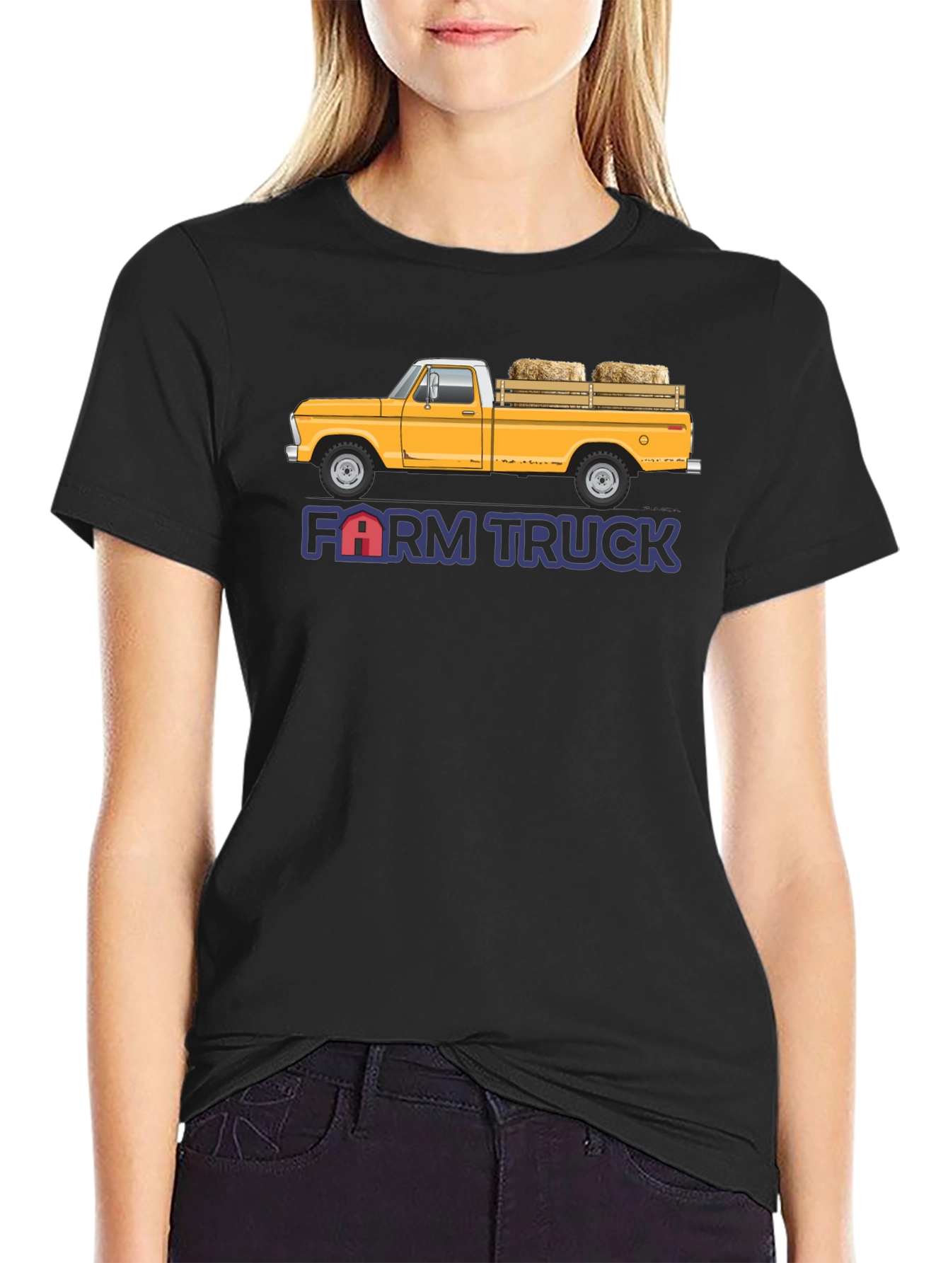Farm Truck Graphic Tee - Vintage Pickup Style