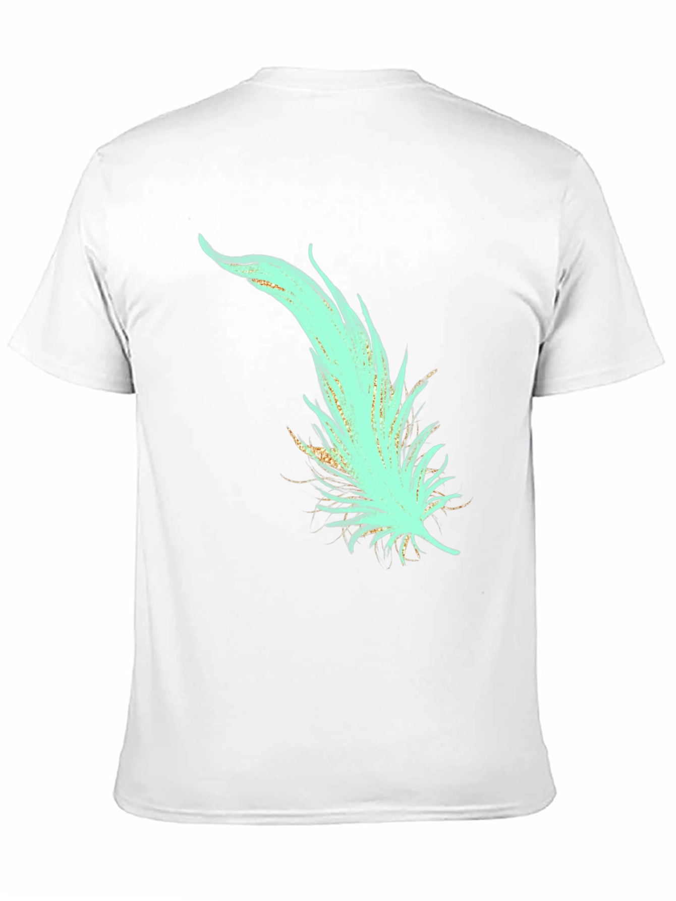 Feather Graphic T-Shirt - Stylish Black Tee
