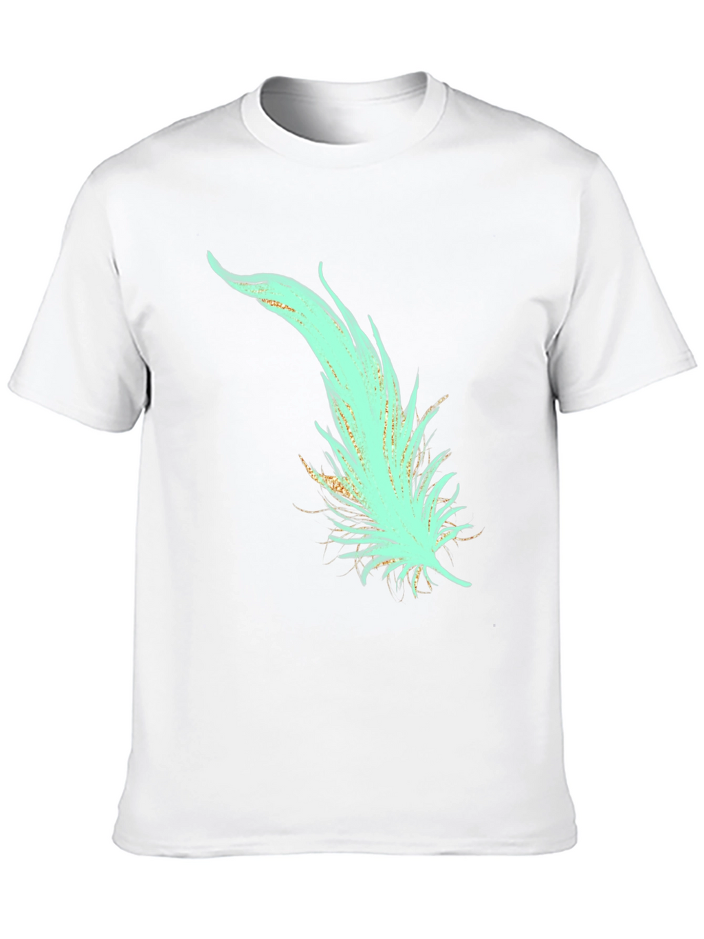 Feather Graphic T-Shirt - Stylish Black Tee