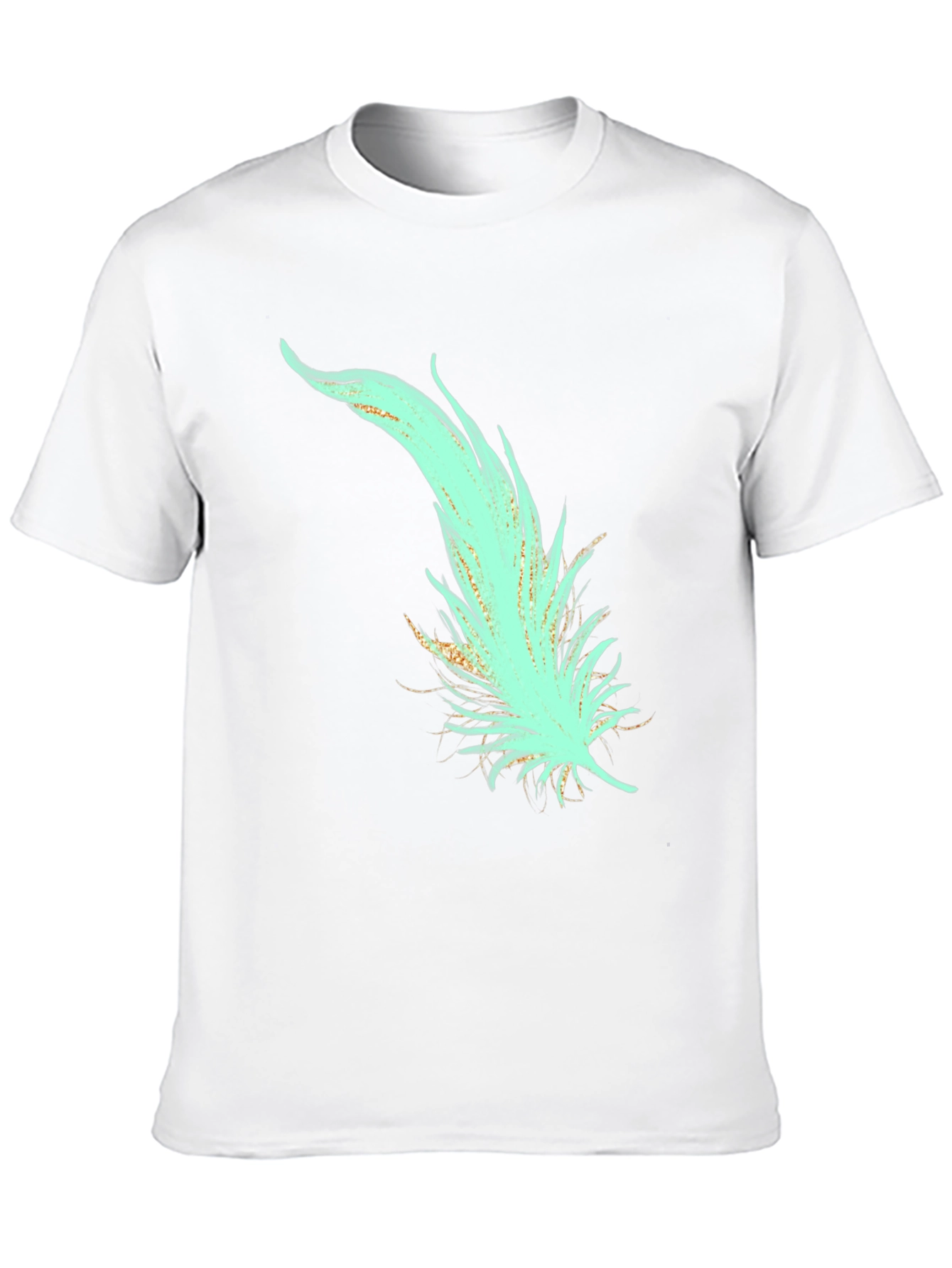 Feather Graphic T-Shirt - Stylish Black Tee