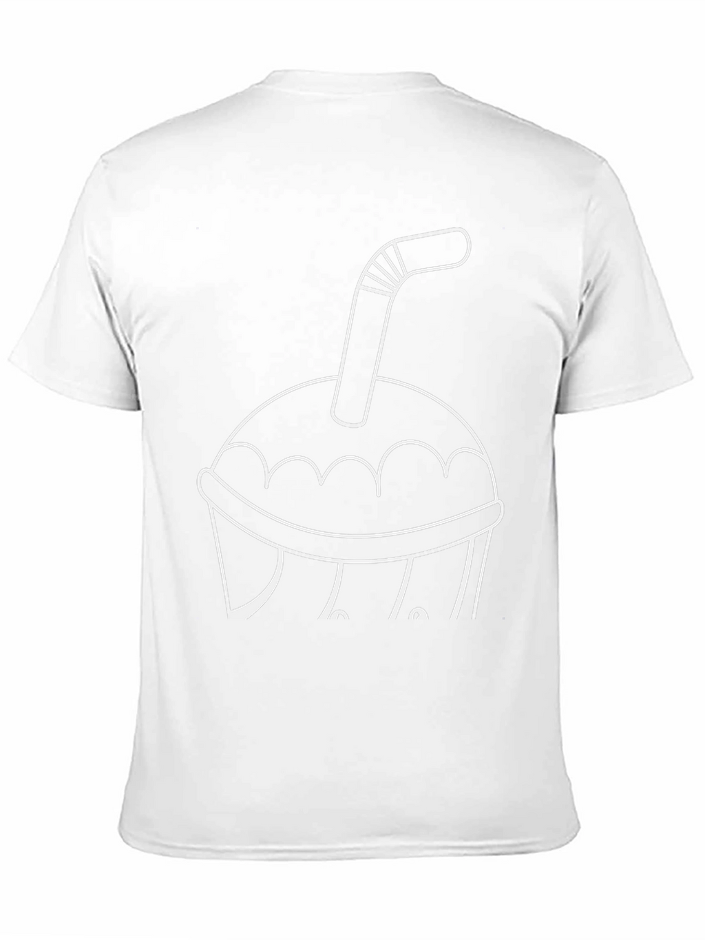 Drink Cup T-Shirt - Black Casual Tee