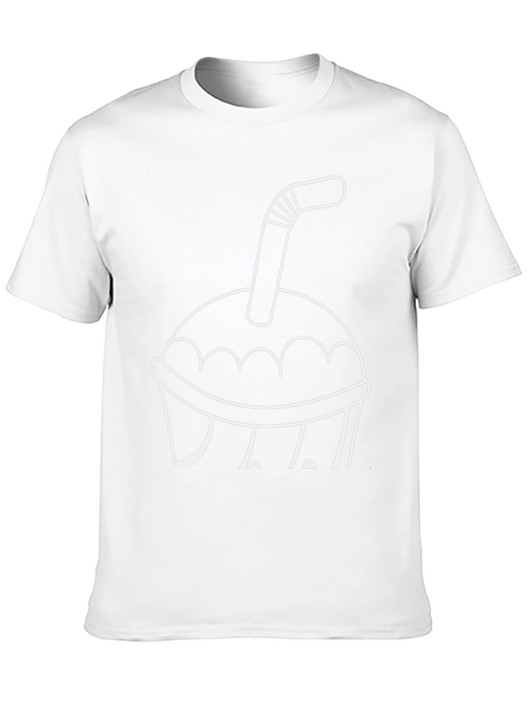 Drink Cup T-Shirt - Black Casual Tee