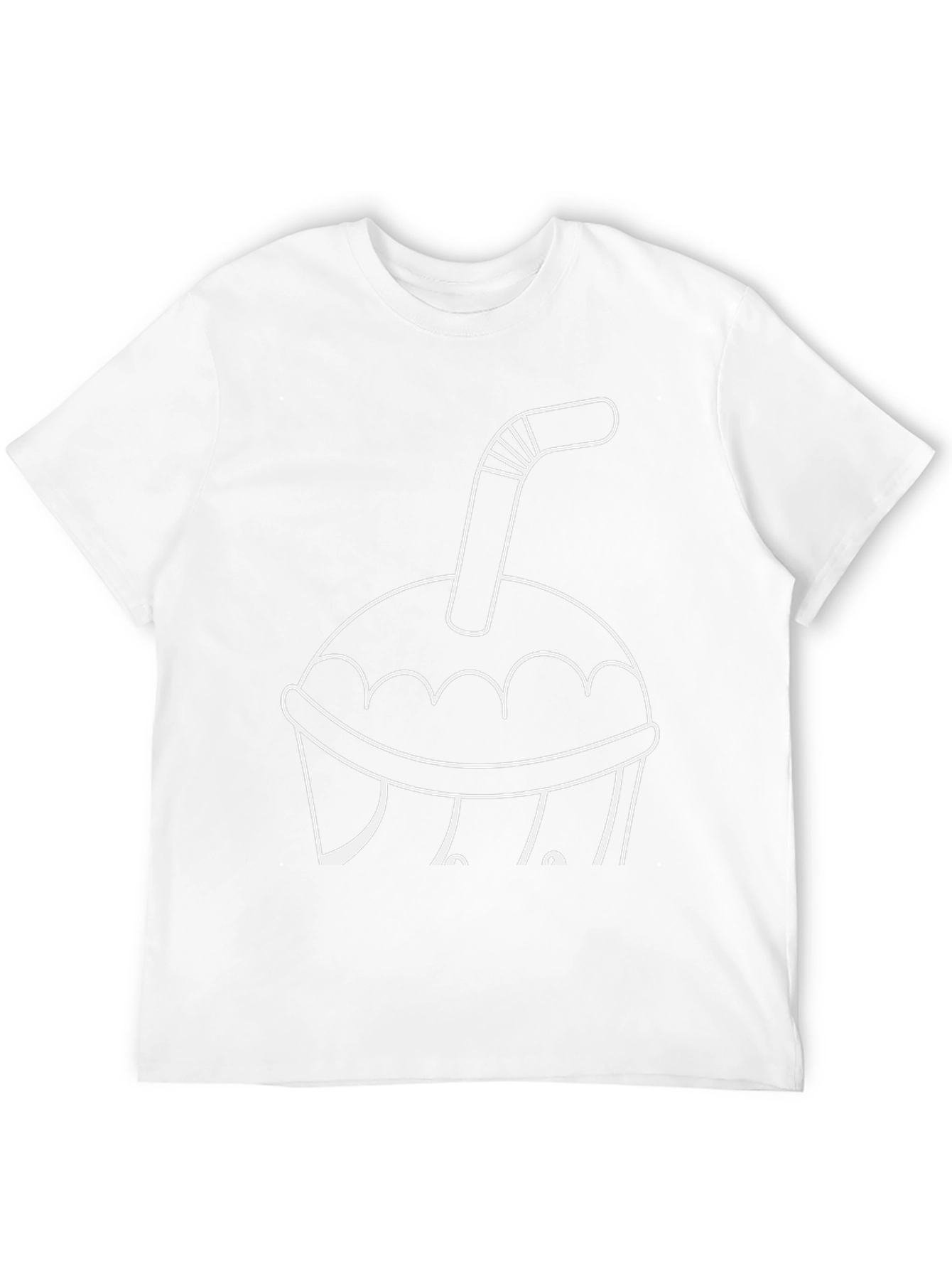 Drink Cup T-Shirt - Black Casual Tee
