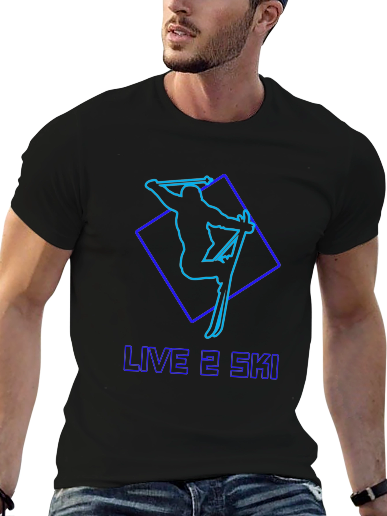 Live 2 Ski Black T-Shirt