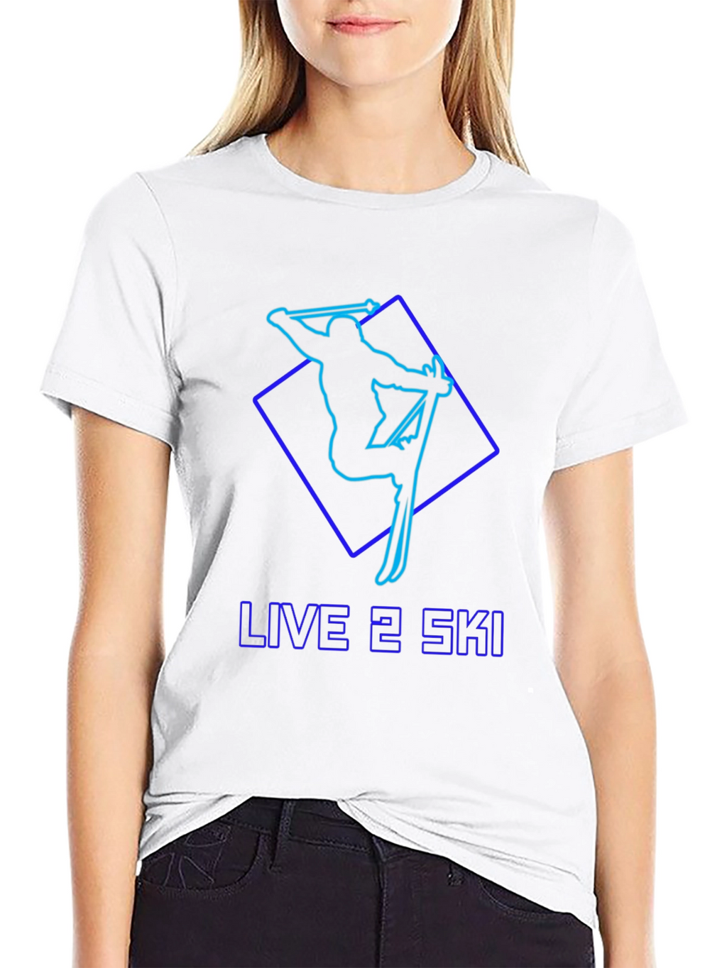 Live 2 Ski Black T-Shirt