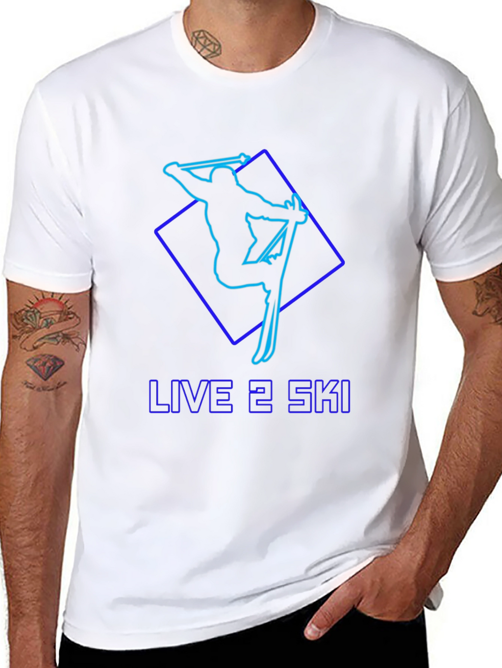 Live 2 Ski Black T-Shirt