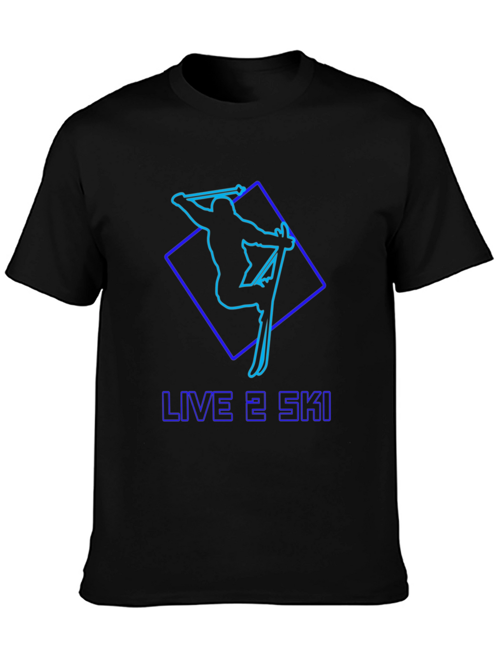 Live 2 Ski Black T-Shirt