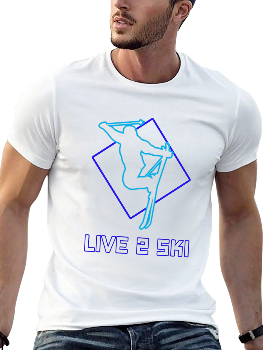 Live 2 Ski Black T-Shirt