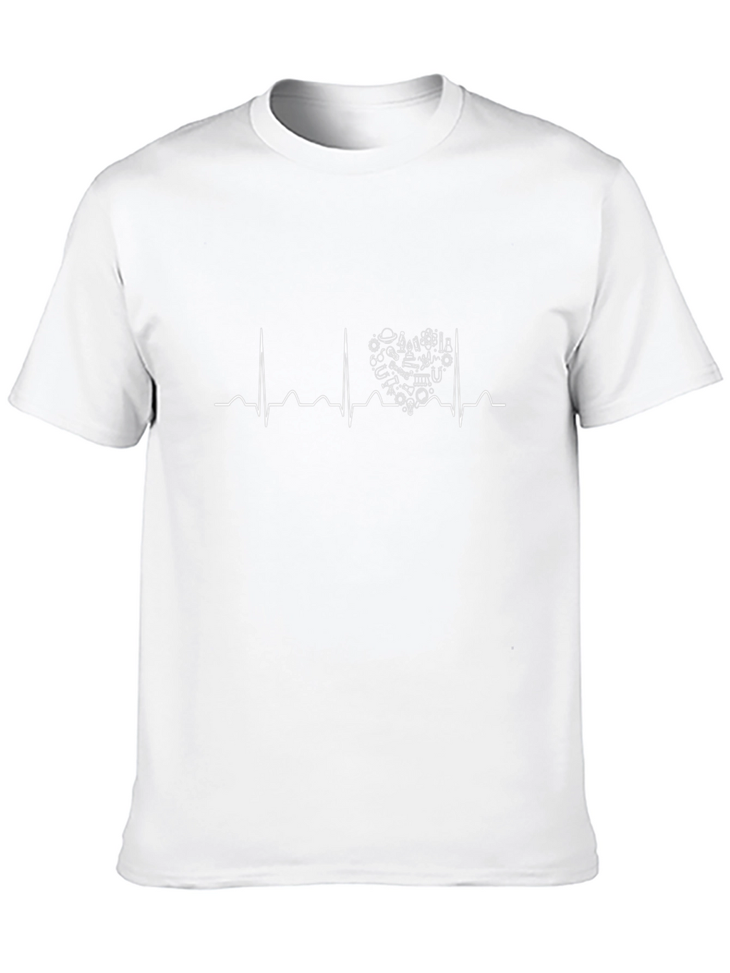 Science Heartbeat Black T-Shirt