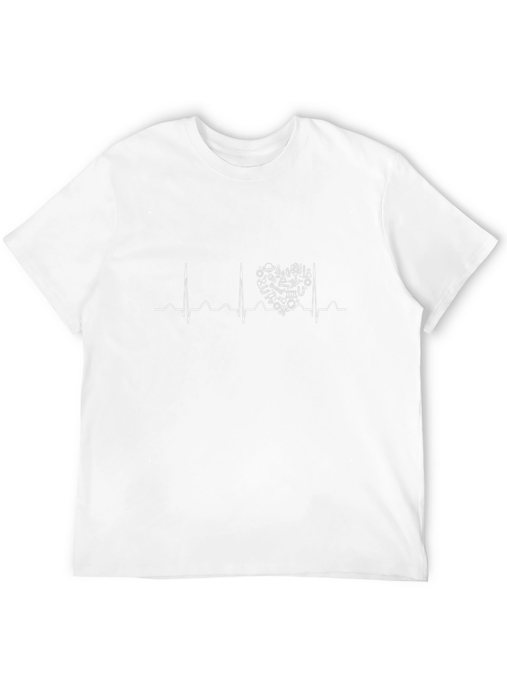 Science Heartbeat Black T-Shirt