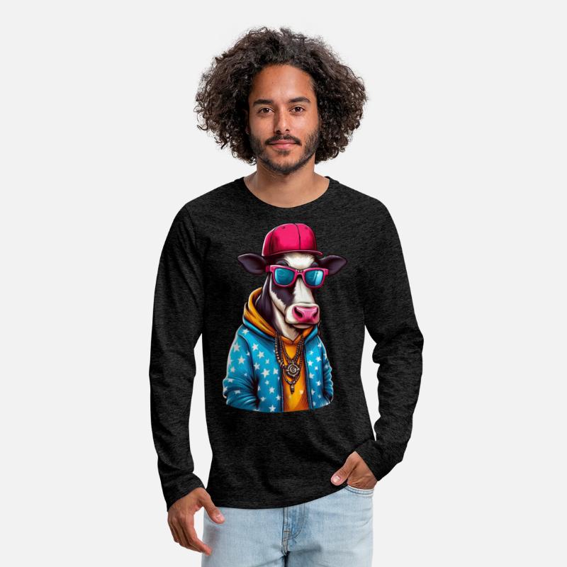 Gangster Cow Wearing a Cap