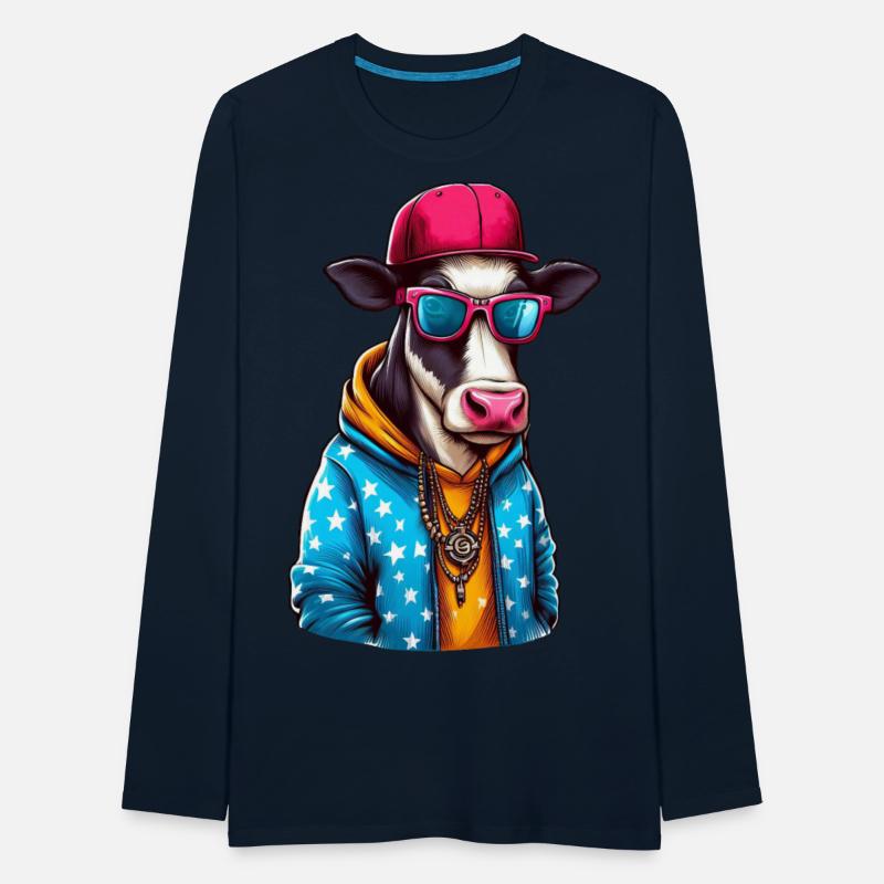 Gangster Cow Wearing a Cap