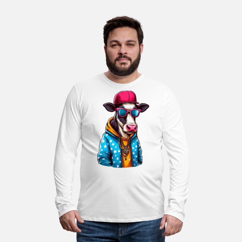 Gangster Cow Wearing a Cap