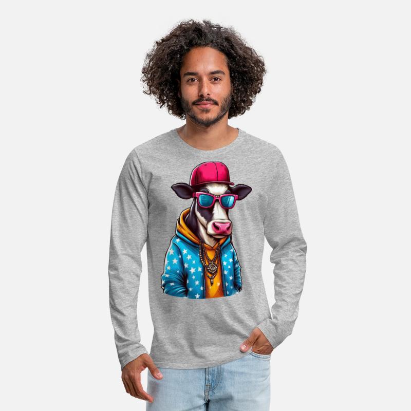 Gangster Cow Wearing a Cap