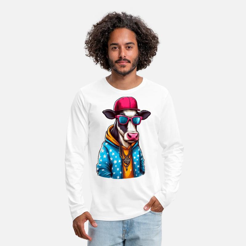 Gangster Cow Wearing a Cap