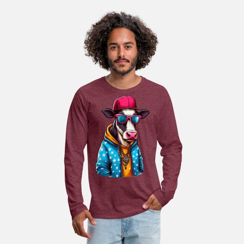 Gangster Cow Wearing a Cap