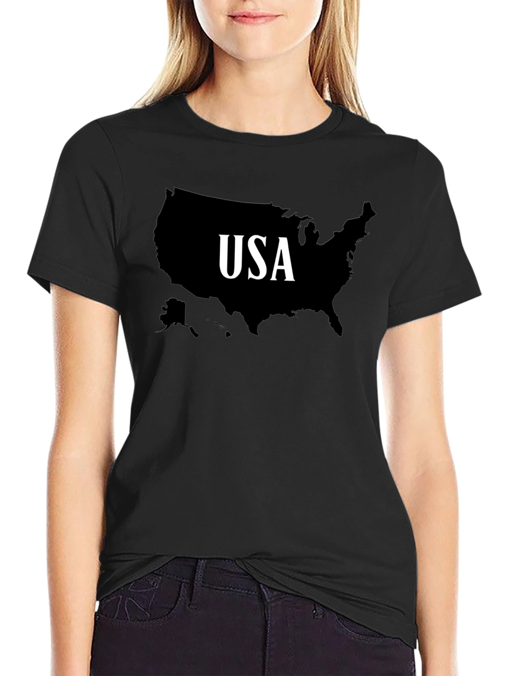 USA Map T-Shirt - Patriotic Pride Tee