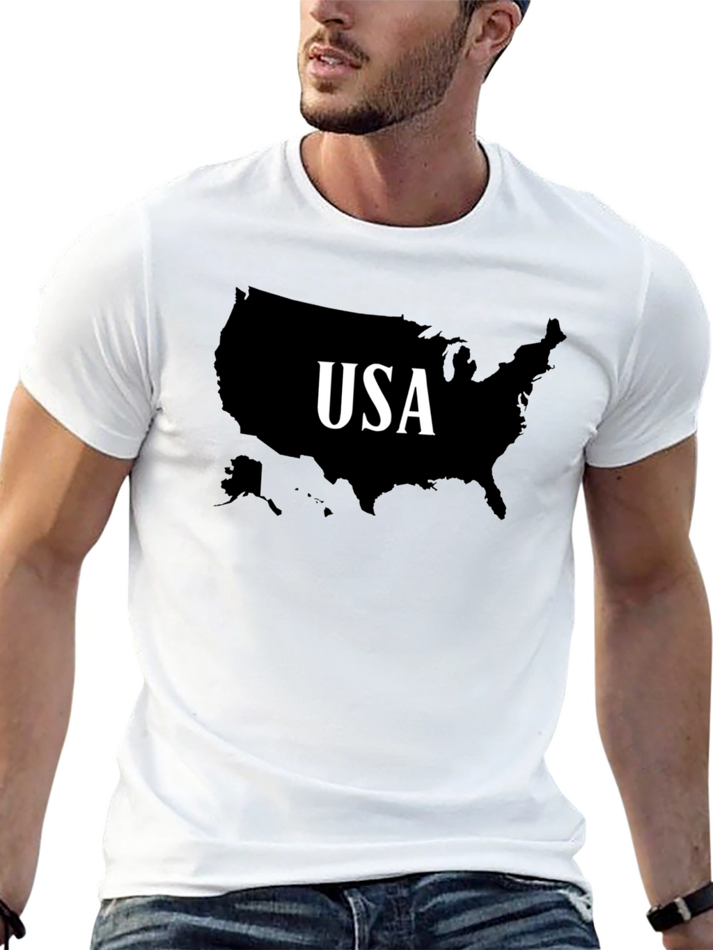 USA Map T-Shirt - Patriotic Pride Tee