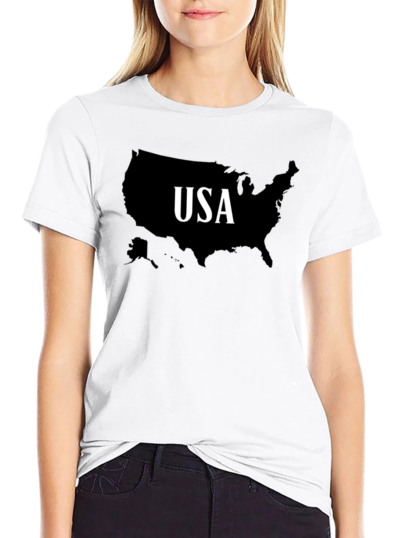 USA Map T-Shirt - Patriotic Pride Tee