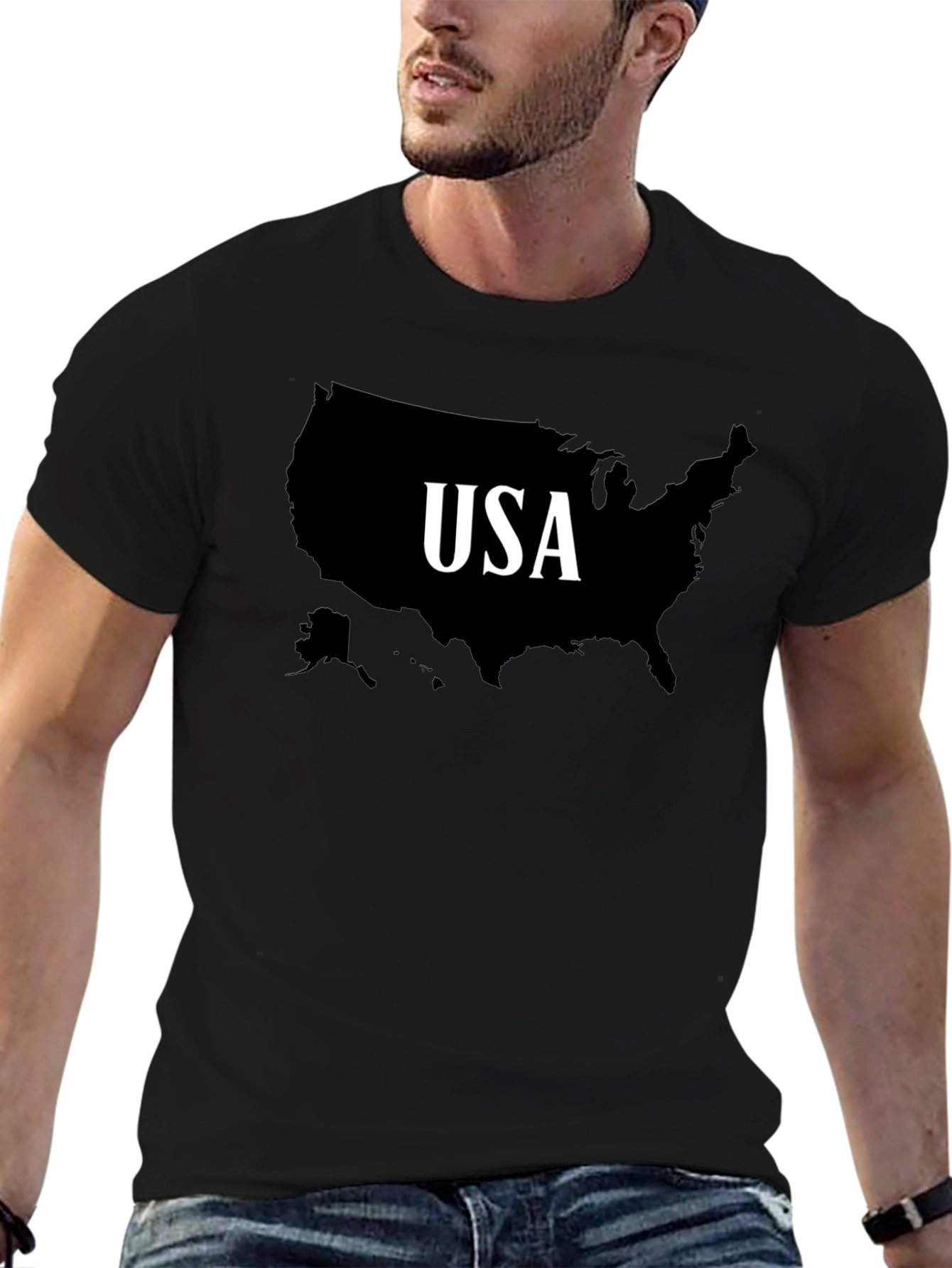 USA Map T-Shirt - Patriotic Pride Tee