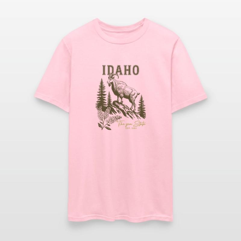 Gem State Floral Tee Idaho Icons Map Shirt