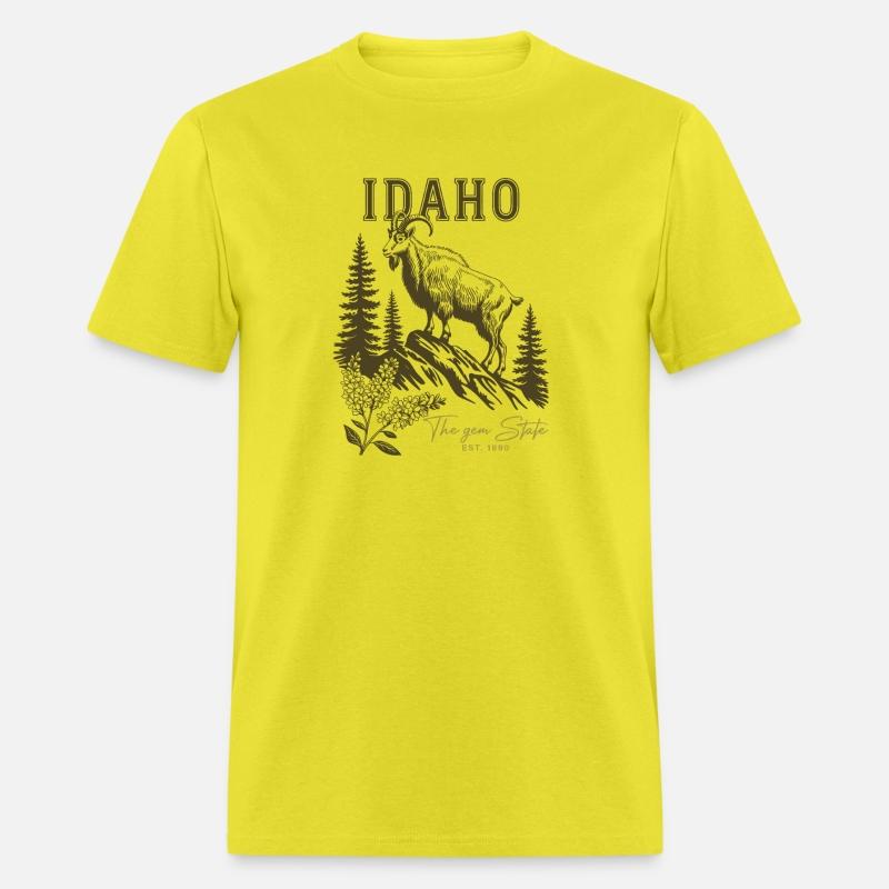 Gem State Floral Tee Idaho Icons Map Shirt