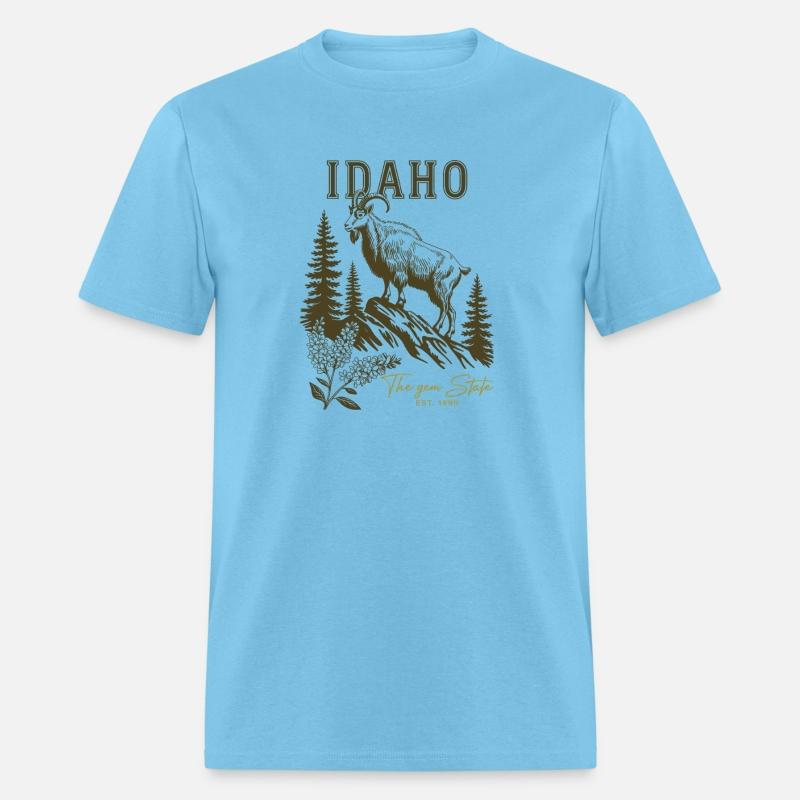 Gem State Floral Tee Idaho Icons Map Shirt