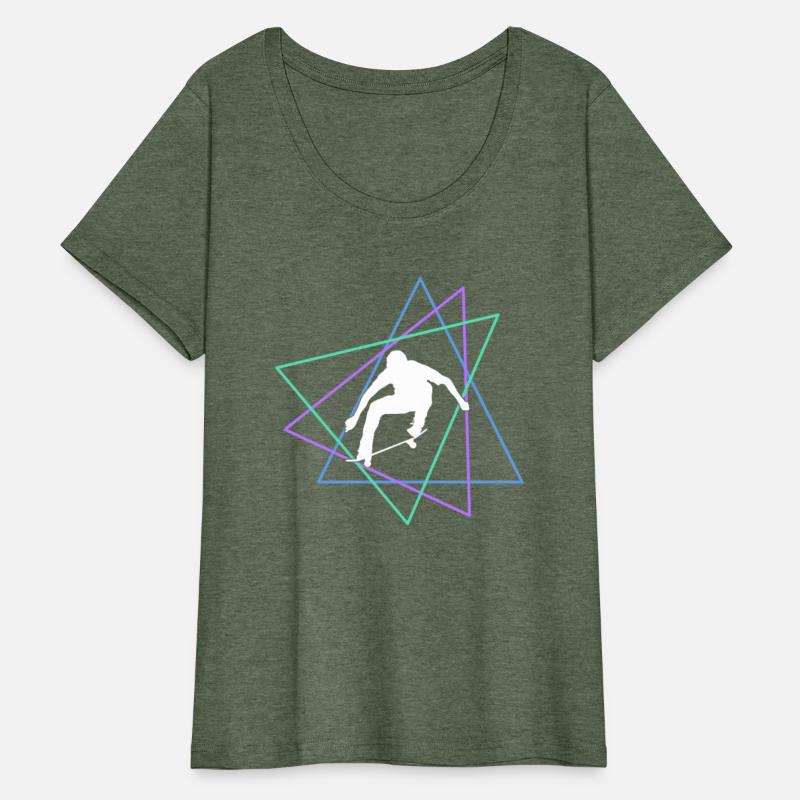 Geometric Skateboard Trick