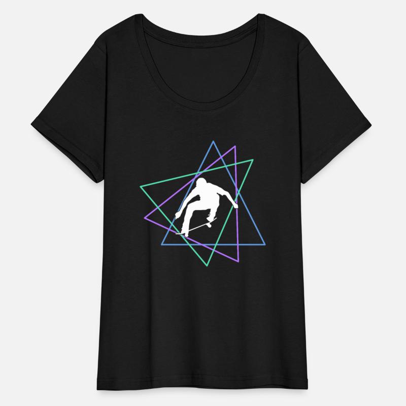 Geometric Skateboard Trick