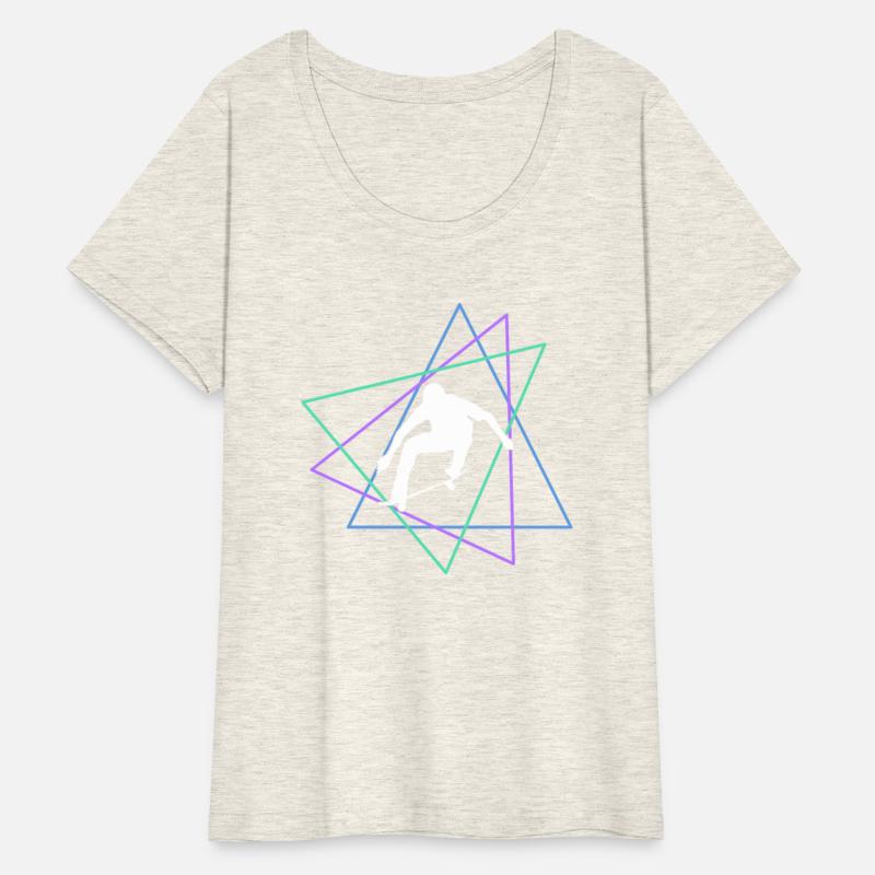 Geometric Skateboard Trick