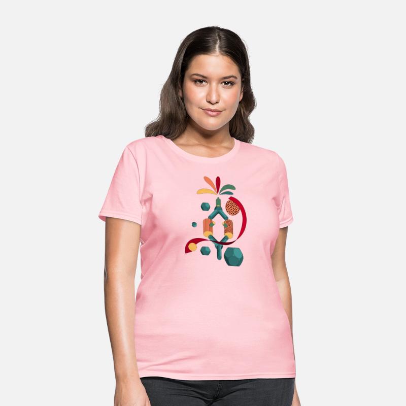 Geometric Whirl - Abstract Art T-Shirt Design