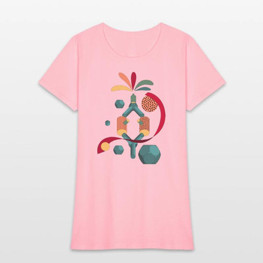 Geometric Whirl - Abstract Art T-Shirt Design