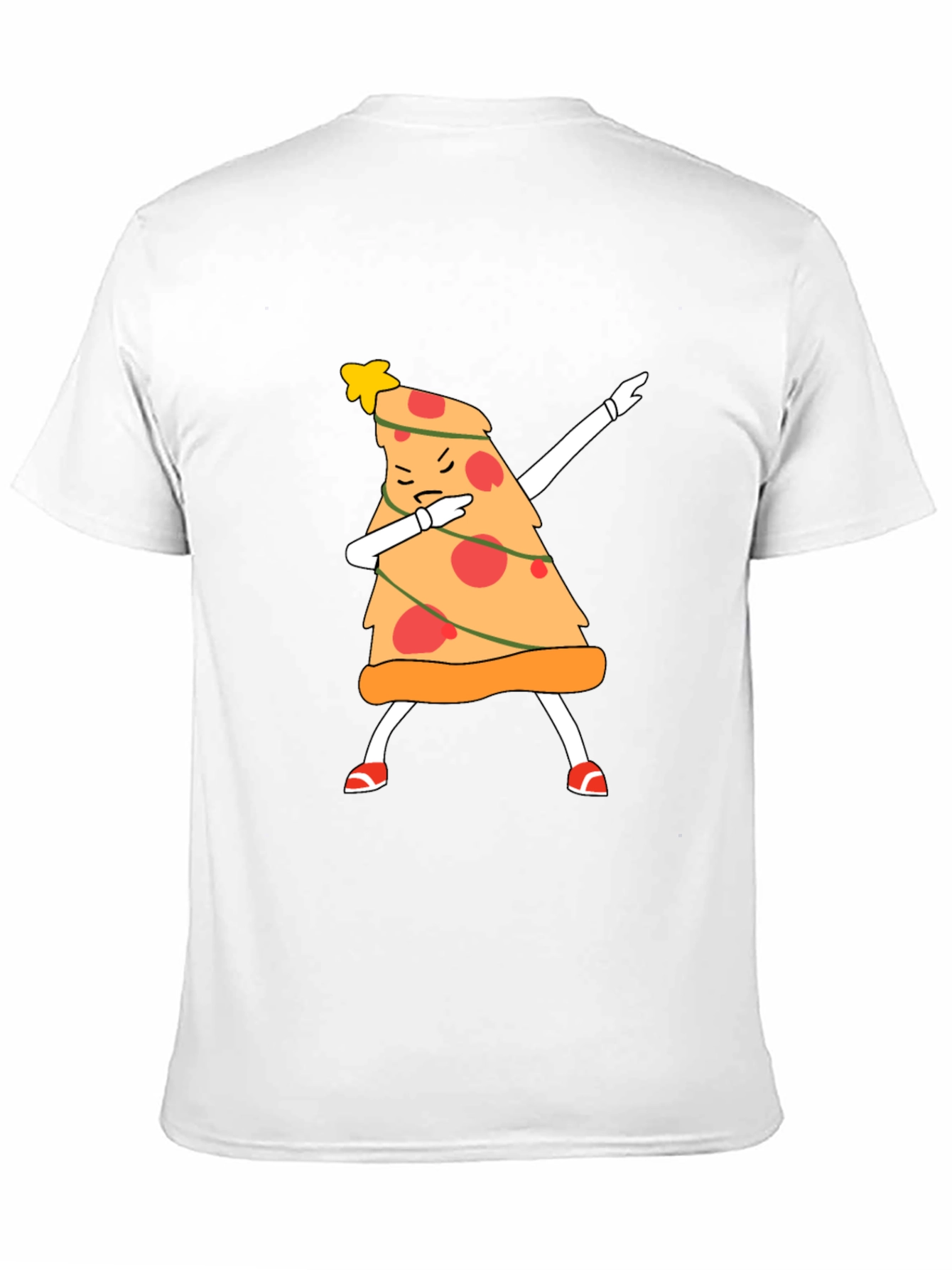 Dabbing Pizza Slice Christmas Tree T-Shirt
