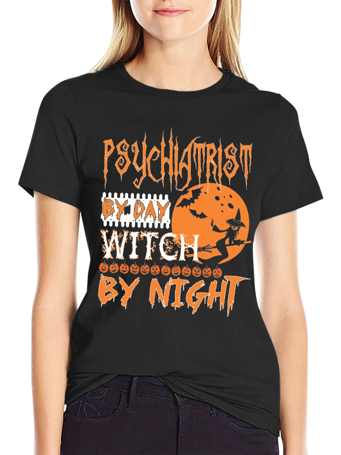 Psychiatrist Witch Halloween T-Shirt