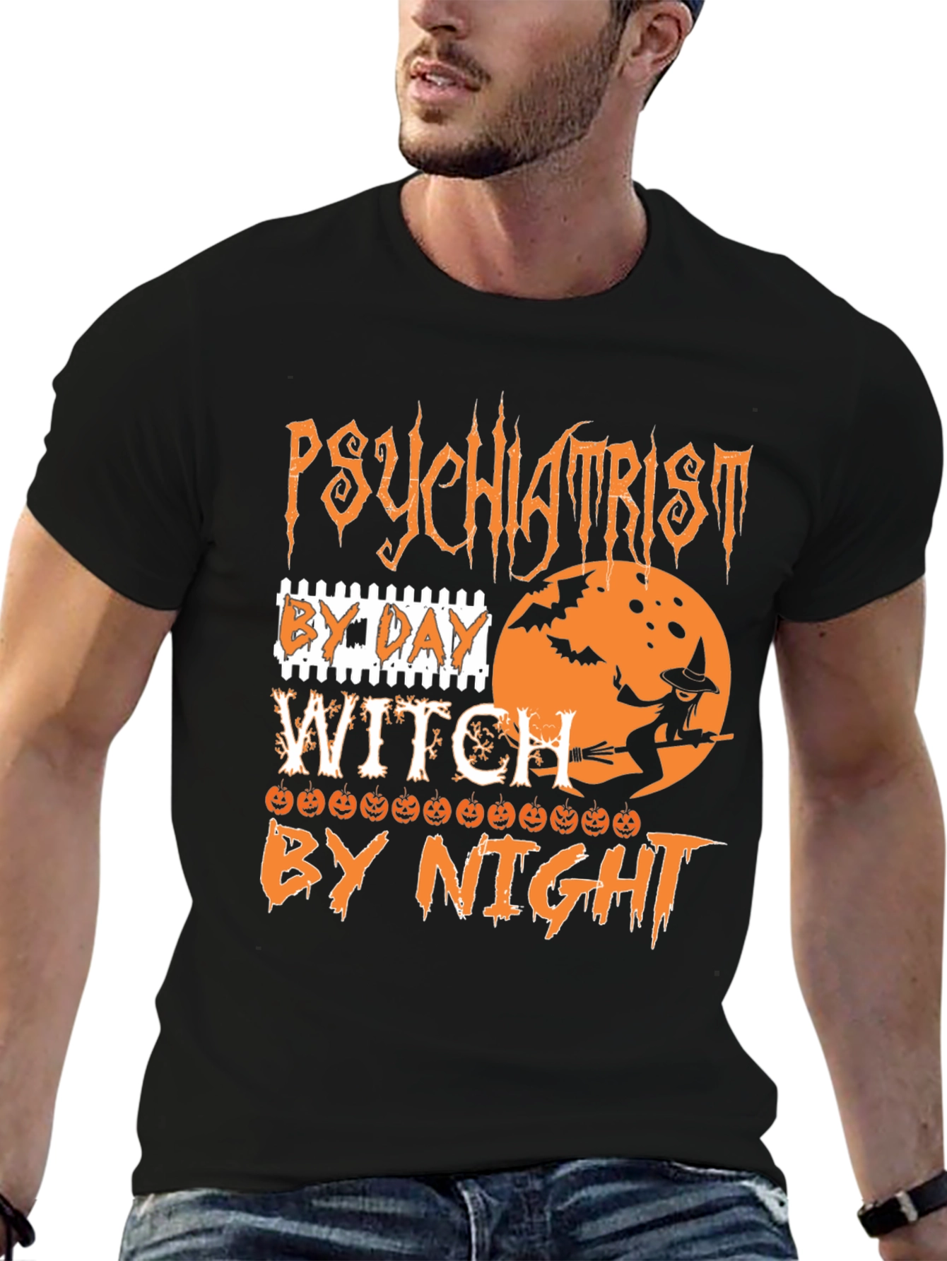 Psychiatrist Witch Halloween T-Shirt