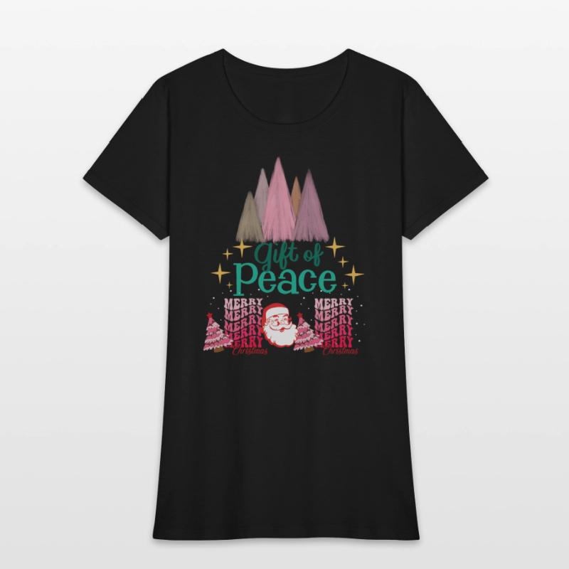 Gift of peace Merry Christmas vintage deep navy