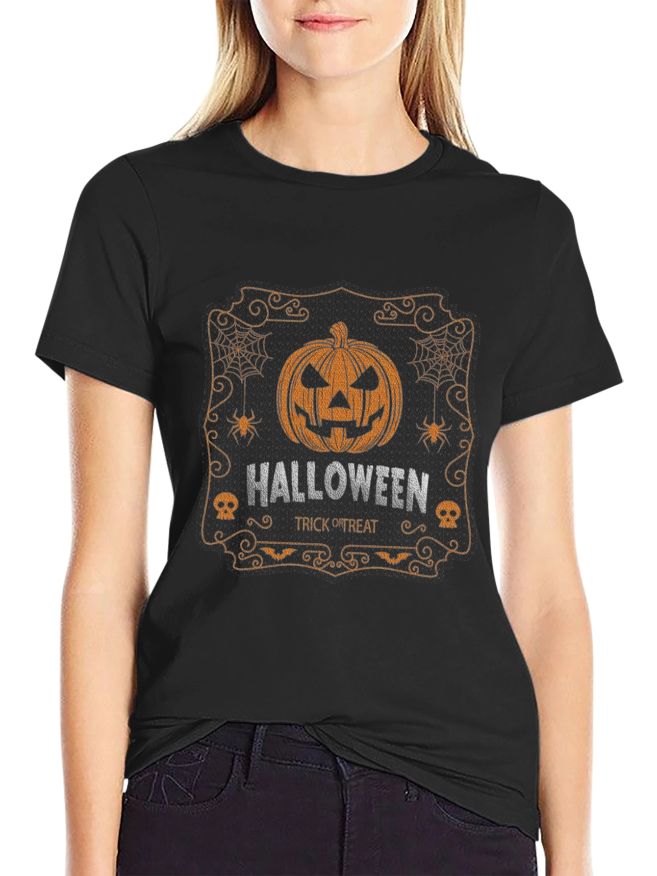 Halloween Pumpkin T-Shirt - Spooky Season Tee